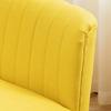 2-Seater Sofa, Soft Upholstery, Easy-Care Cover, up to 220 kg, 117 x 56.5 x 77 cm, Yellow
