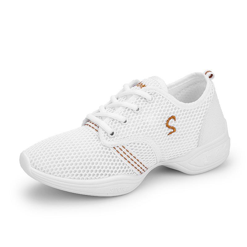 Fashion Women's Dance Shoes Soft Outsole Woman Jazz Hip Hop Sports Sneakers Ladies Mesh Breathable Girl's Modern Jazz Dancing Shoes