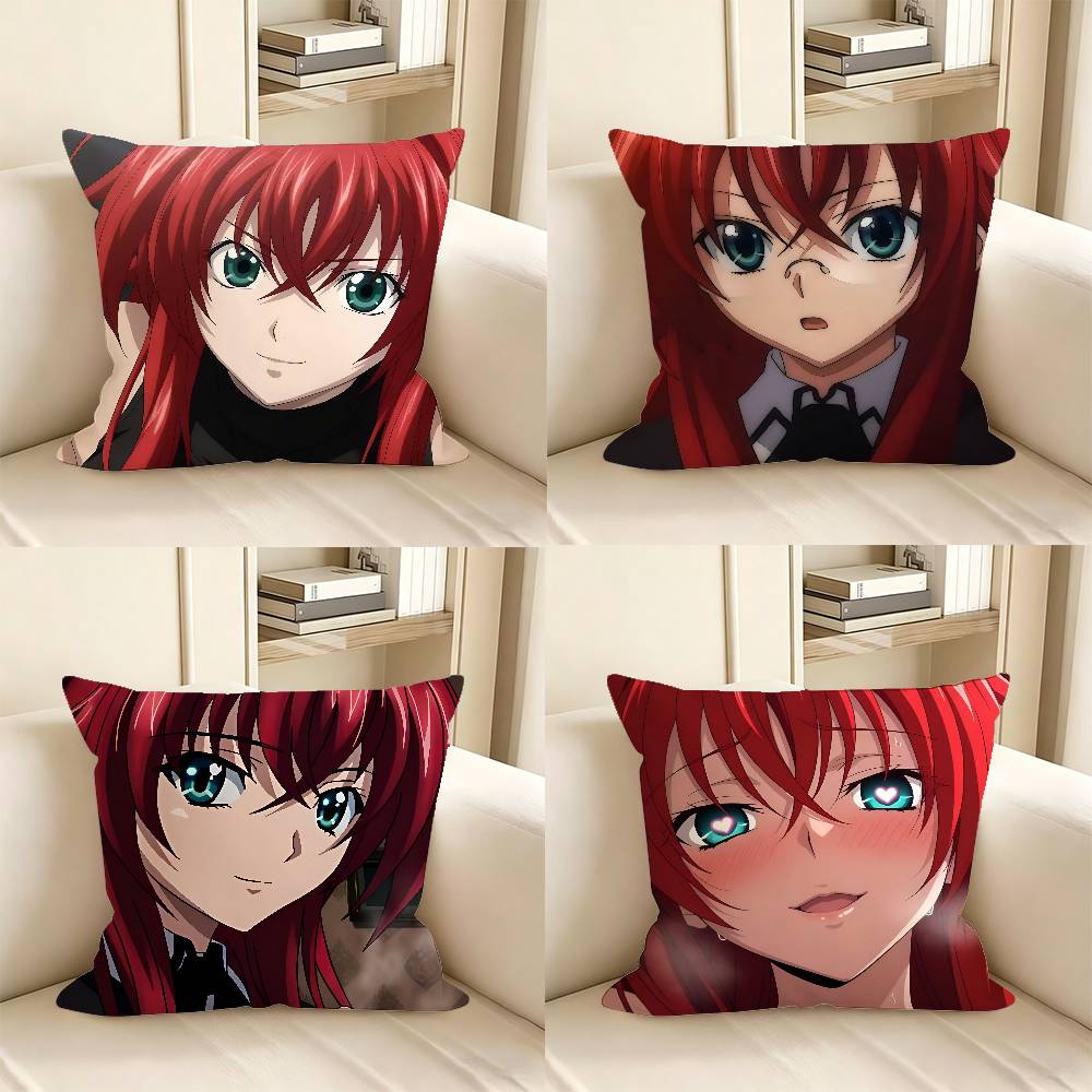 1pc Anime H-High School DxD Pillow Case Fashion Square Pillowcase Bedroom Sofa Room Ins Decoration Leisure