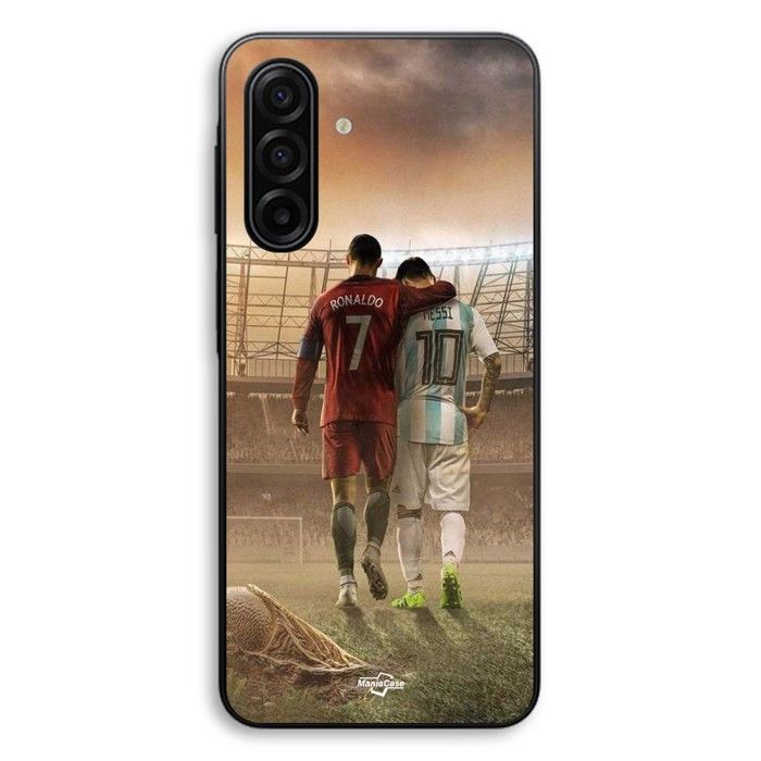 Cover Per Samsung Galaxy A17 Cristiano Ronaldo Messi Capra Maniacase nero