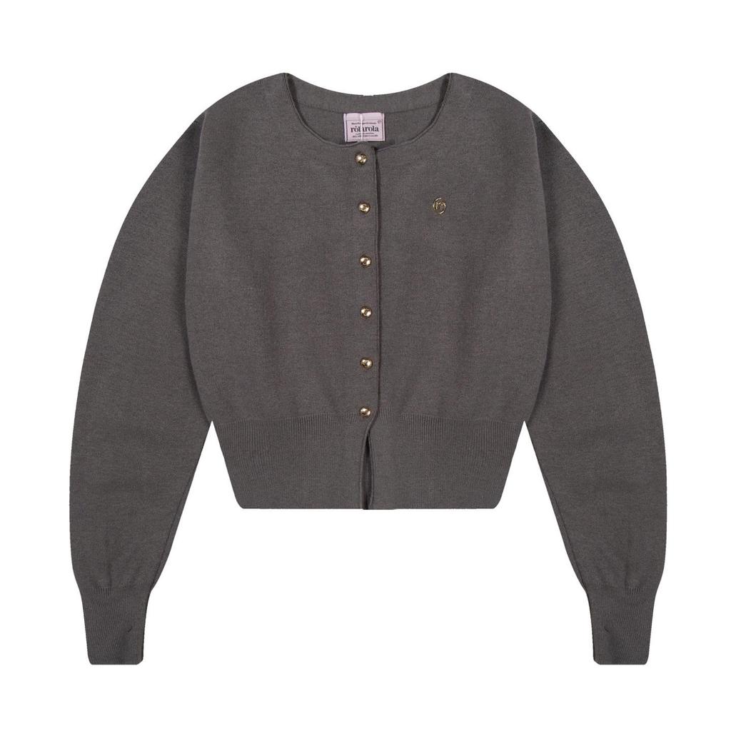 MK Trendy Cross-border Faux Two-piece Button Knit Cardigan Sweater