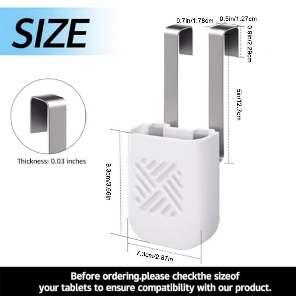 Toilet Tank Tablet Holder Cleaning Bracket Storage Toilet Tank Cleaning Tablet Holder for Hotel Home Residential Bathroom