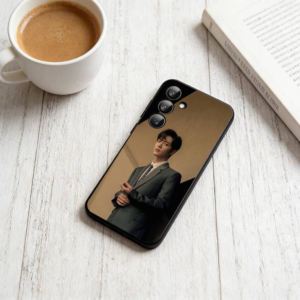 S-Sean Xiao Xiaozhan  Phone Case Black Silicone Soft For Samsung Galaxy A73,A72,A71,A70,A53,A52,A51