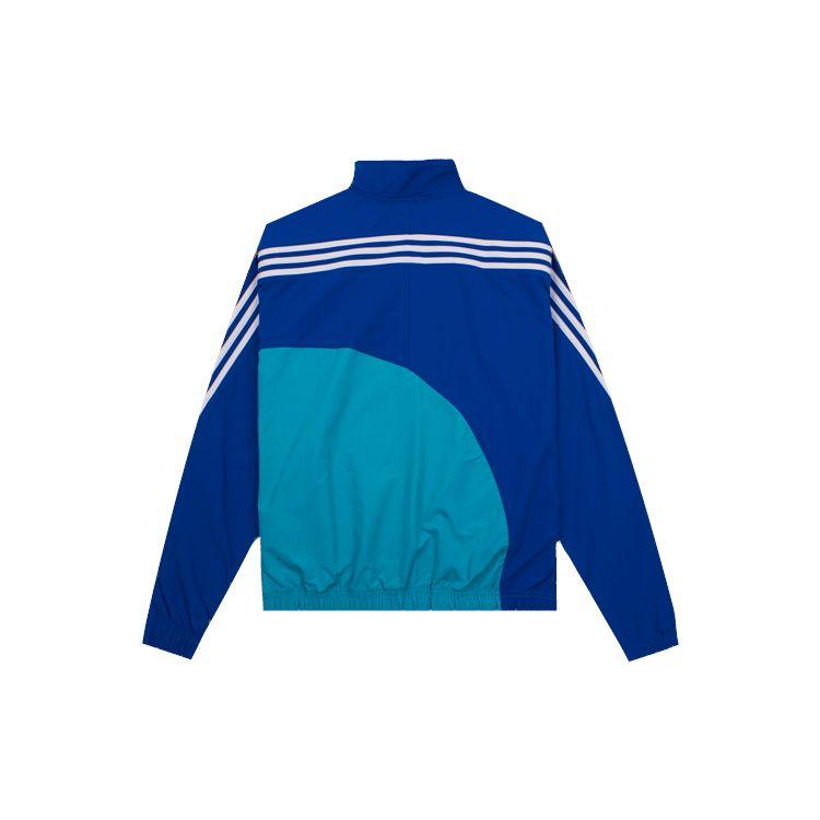adidas Originals Spliced Windbreaker Sports Jacket Men Outerwear Royal-Blue FM1580
