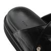 2026 New Men's Casual Slippers Autumn Winter Retro Comfortable Lazy  Black Leather Shoes for Indoor Platform Sandals Daily Use