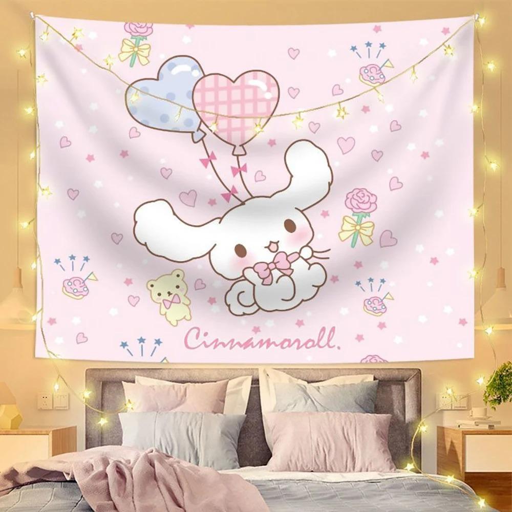 

Sanrio Кавайи Принт Киннаморолл Декоративное Панно Мультяшное Эстетичное Украшение Идеальная Настенная Картина Декор Комнаты в Общежитии Дом 74x94cm(29x37in)