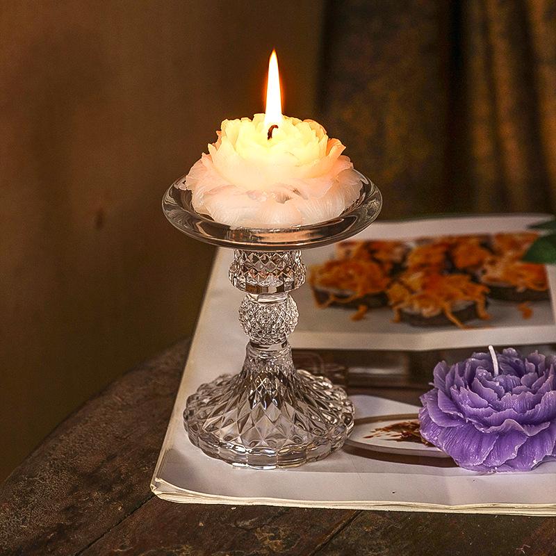 Light Luxury Rose Scented Aromatherapy Candle - Long-Lasting, Low Temperature, Creative Decorative Ornament