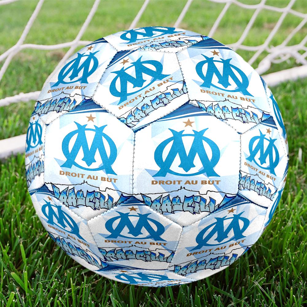 Olympique de Marseille Theme Size 5 Soccer Ball, Suitable for Both Indoor and Outdoor Matches, a Gift Suitable for Everyone.