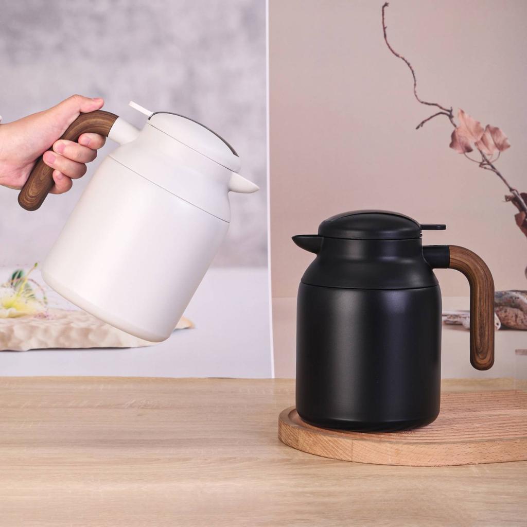 Tea Brewing Pot with Infuser Large Capacity Smart Thermal Pot Stainless Steel Thermal Jug Included Hot and Cold Liquid Dispenser