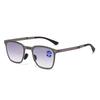 Metal Folding Bifocal Reading Glasses Fashion Eyewear for Both Near and Far Progressive Color Anti Blue Light Far Sight Glasses