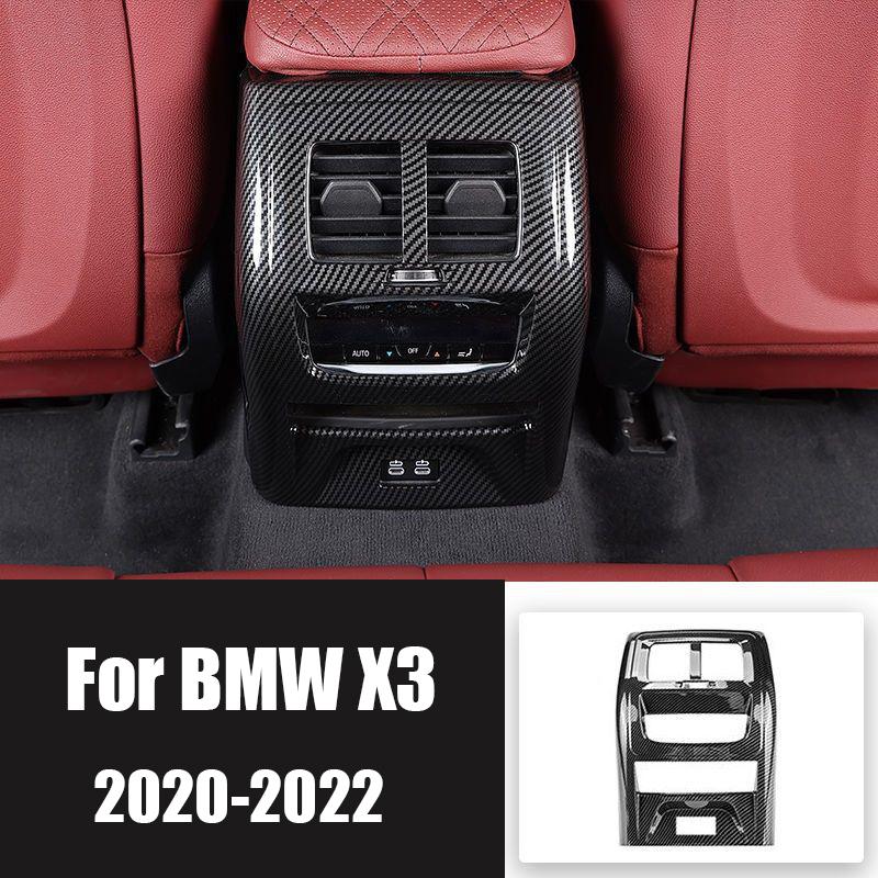 For BMW X1 X3 X5 2020-2025 Rear Seat Protector Cover Net Rear Air Vent AC Cover Decor Modification Conditioning Car Accessories
