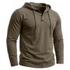 Sudadera con capucha de manga larga ligera para hombre, informal, retro