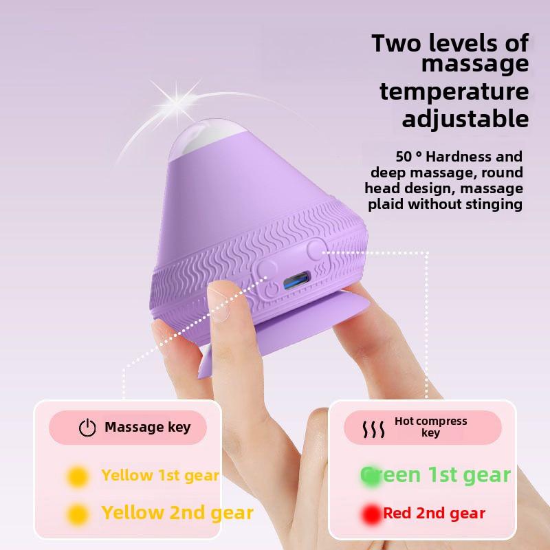Multifunkční perkusní masážní přístroj - Elektrická masážní koule pro hloubkovou tkáň s teplem/vibracemi pro záda/chodidla (Pro domácí a posilovací použití)