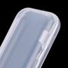 1Pcs Storage Box Accessory Transparent Disposable Nail File Organiser Storage Box Transparent Cotton Swab Organizer Storage