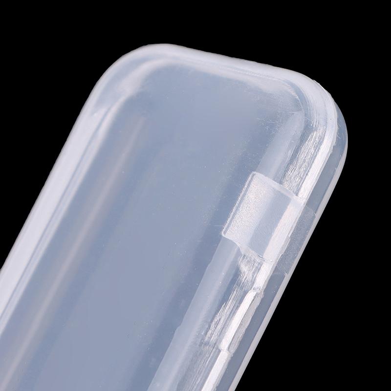 1Pcs Storage Box Accessory Transparent Disposable Nail File Organiser Storage Box Transparent Cotton Swab Organizer Storage