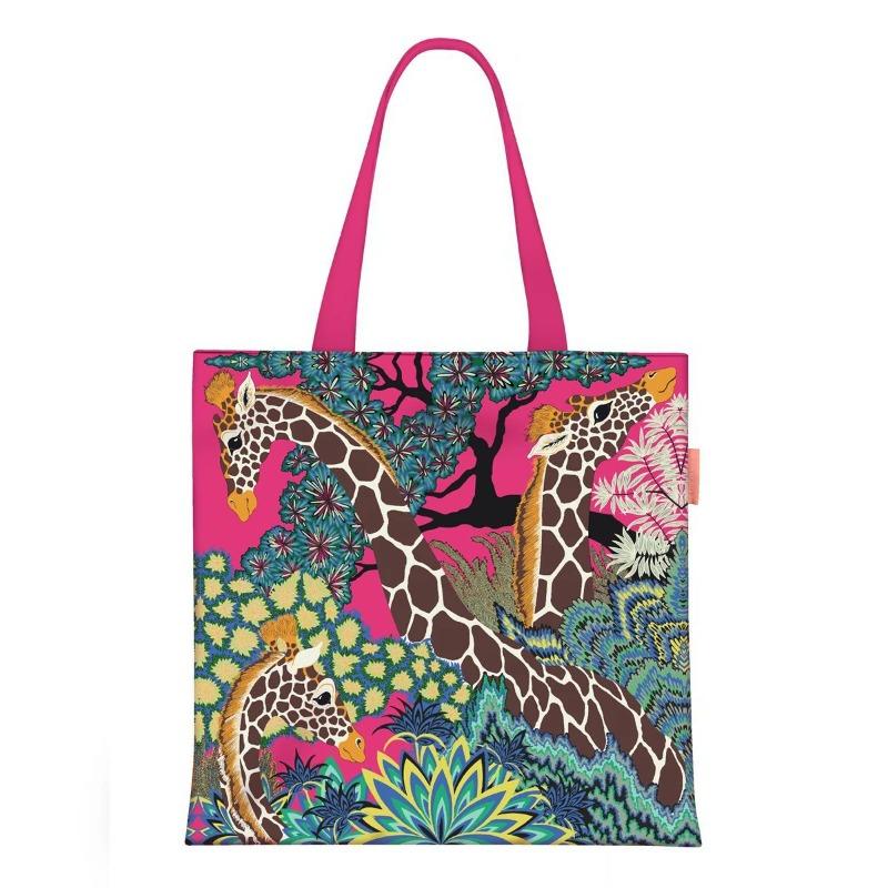 Printed Canvas Bag Women's Hand Bag Large Capacity Student Tutoring Shoulder Bag