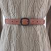 Color Genuine Solid Leather Belt Women Alloy Closure Fashion Summer Wardrobe