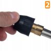Lanca dysza kątowa 90 stopni 80 cm Rosfix do myjek Karcher K2-K7 gwint M18 160 bar
