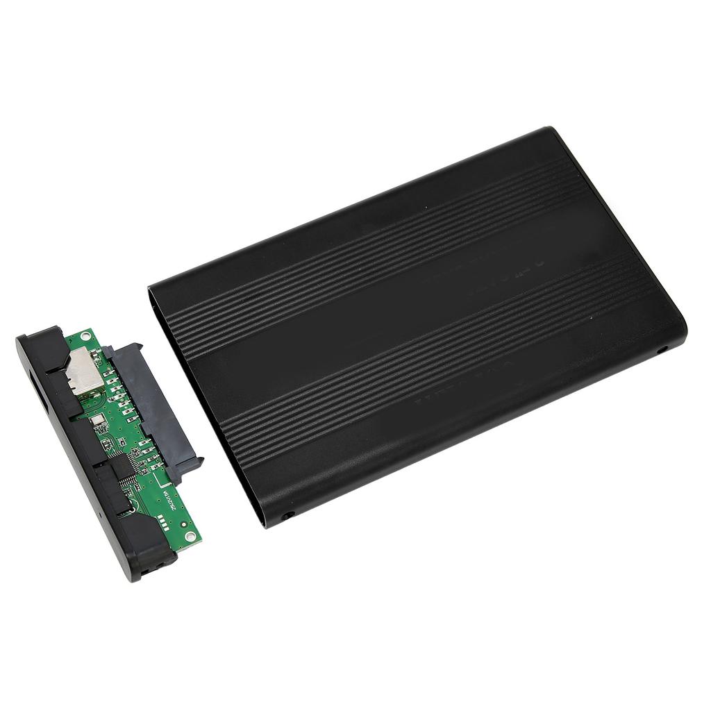 External Hard Drive Case USB 2.0 Interface to SATA 480Mbps Transfer Aluminum Alloy Material 2.5in External HDD Case
