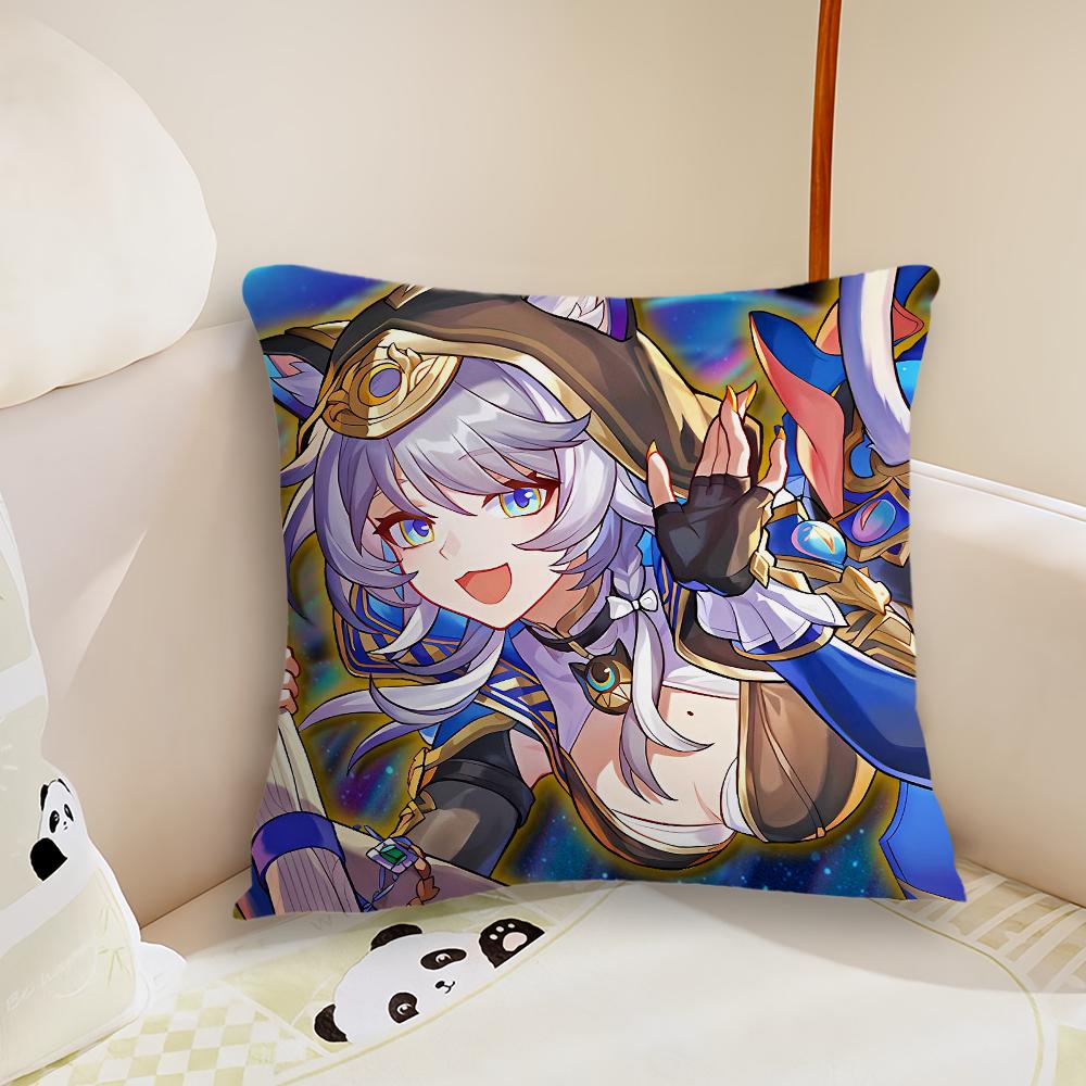 Honkai Star Rail Cipher cushion cover Pillow Case Plush Fabric Soft Double Sided Print Sofa Cushion Cover Throw Pillow Covers