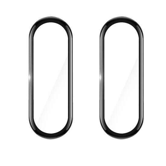 2Pcs Screen Protector High Screen Sensitivity Soft Transparent Full Cover Watch Protective Film for Xiaomi Mi Band 4/5/6
