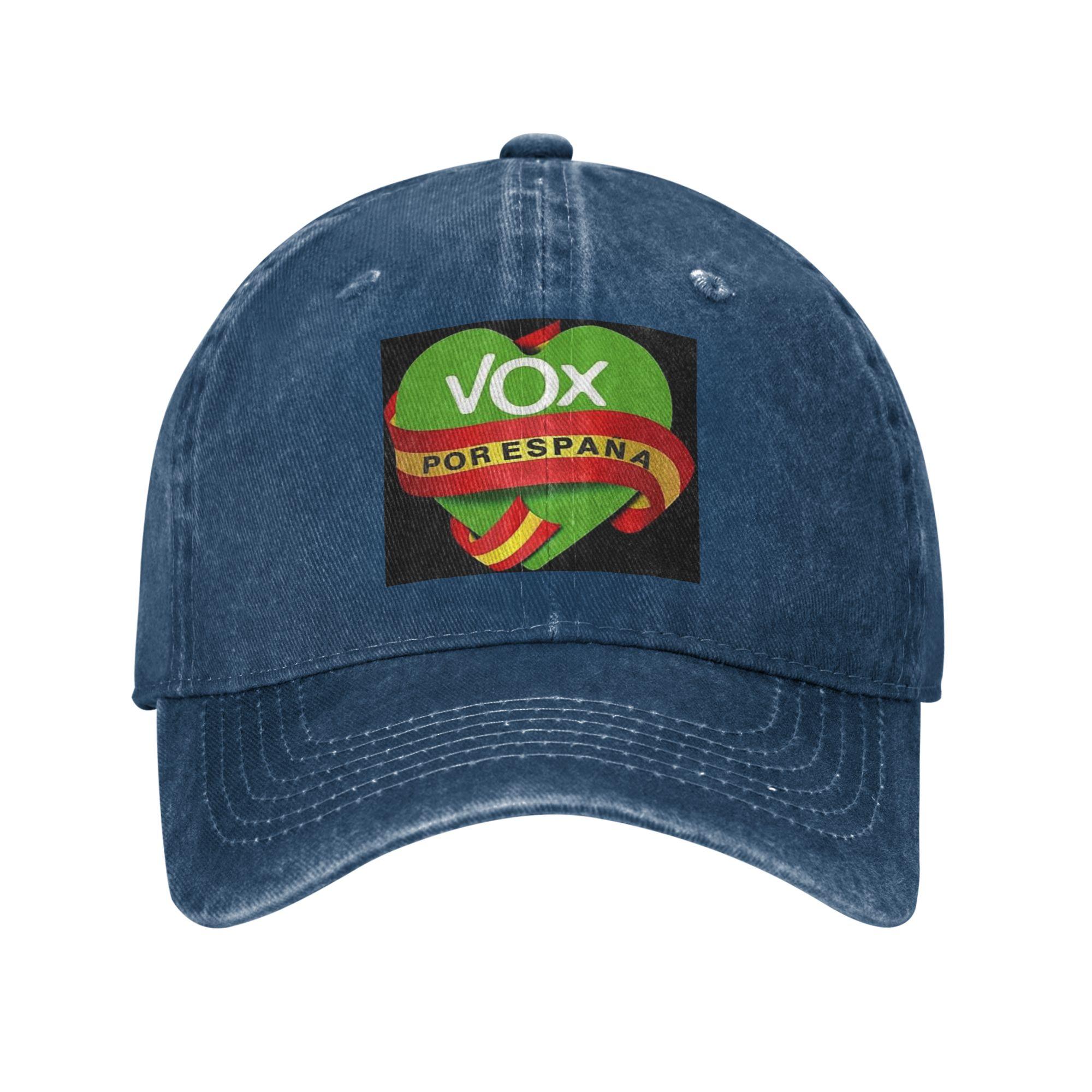 

Espana Vox Logo Spain Political Party Spanish Denim Cap Casual Baseball Caps Adjustable Hat Summer Unisex Baseball Hats One Size
