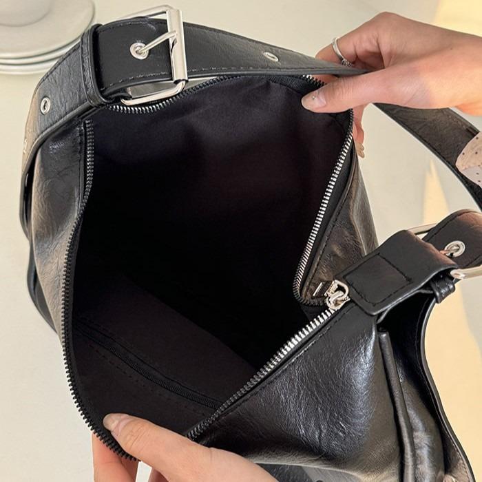 Large Capacity Bag for Women 2025 New Trend Retro Fashion Single Shoulder Crossbody Bag Wide Strap Niche Versatile Tote Bag