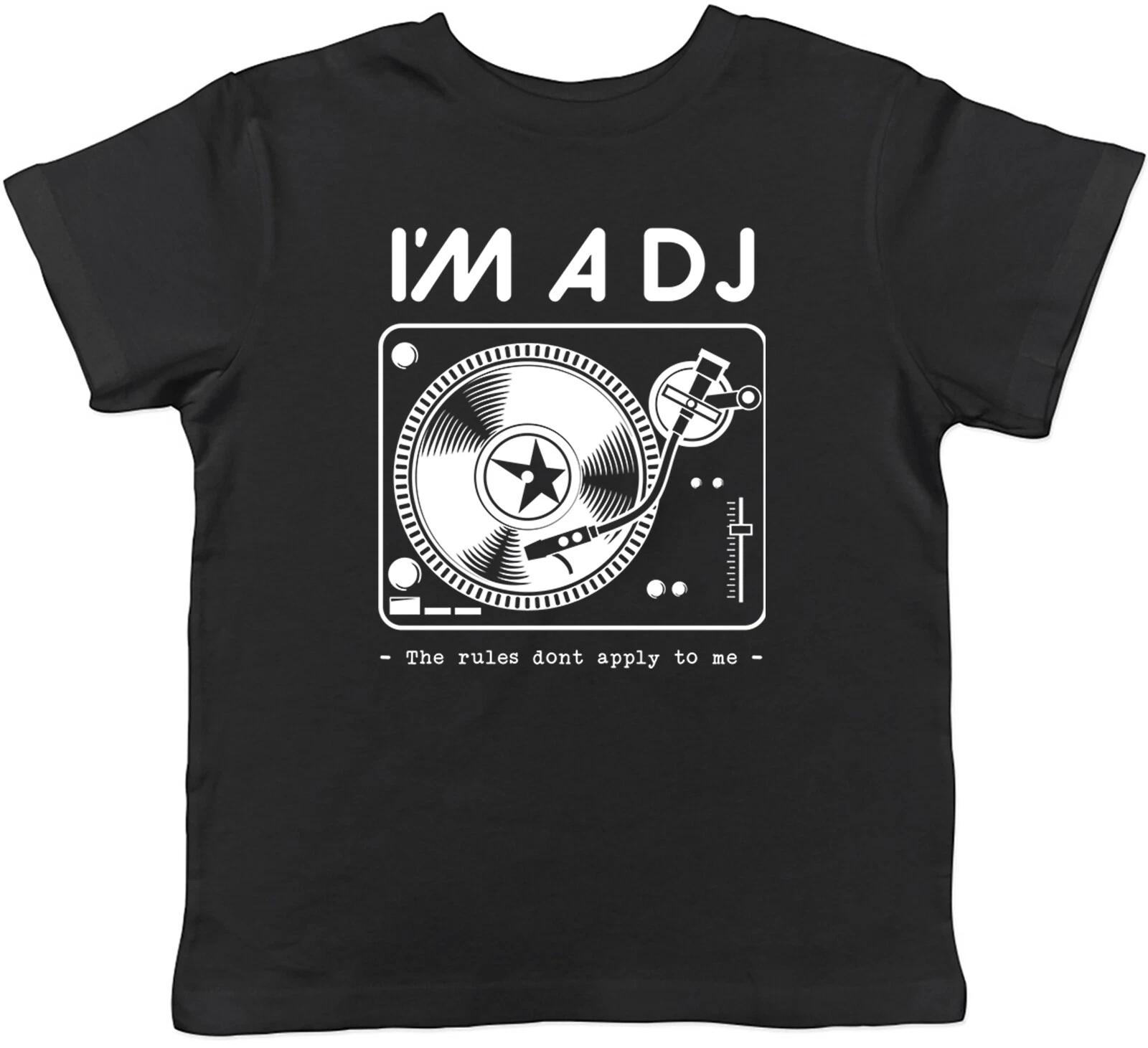 Funny DJ Kids T-Shirt Rules Don t Apply Deejay Childrens Boys Girls Gift 140