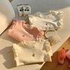 Spring and Autumn Girls'  Cotton Base Shirt Love Embroidered Long Sleeve T-Shirt Clothes
