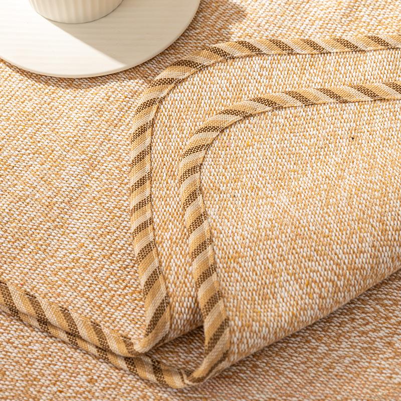 Sofa Cushion Four Seasons General Fabrics Leather Non-Slip Cotton Linen Summer Cushion Nordic Simple High-End Cover Towel Backrest