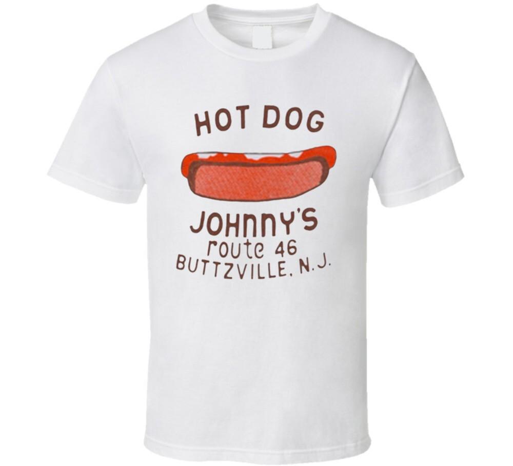 

80s 90s Hot Dog Johnny s Buttzville New Jersey T Shirt 2XL