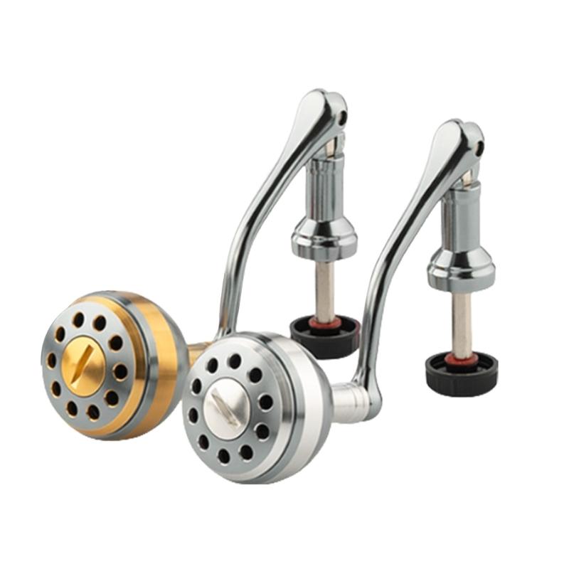 Fishings Reel Handle Baitcasting Reel Fishings Reel Handle Aluminum Power Handle Knob Grip Replacement Assembly Parts