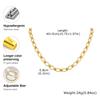 Solid Stainless Steel Chunky Chain Necklace for Women, Simple Link Chain Chokers, Fashion Non Tarnish Jewelry
