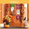 Eerie Halloween Wooden Hanging Decorations With Skull And Ghost Motifs For Parties