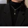 Korean Fashion Sex Heart Titanium Steel Necklace Simple Trend Micro -Inlaid Zircon Pendant Cold Wind Necklace Jewelry Wholesale