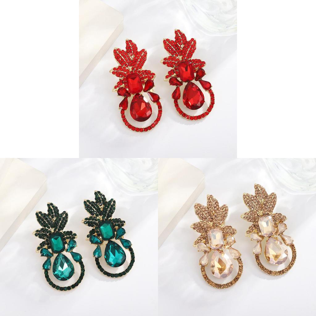 Modische Europäischer Stil Zirkon Hängeohrringe Für Damen Eleganter Schmuck Geschenk