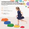 5PCS Sensory Stepping Stones for Toddlers, Frog-Shaped Kids Stepping Stones Set with Anti-Slip Edging for Ages 2-8