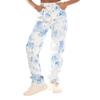 Womens/Ladies Cotton Tie Dye Cropped Straight Jeans