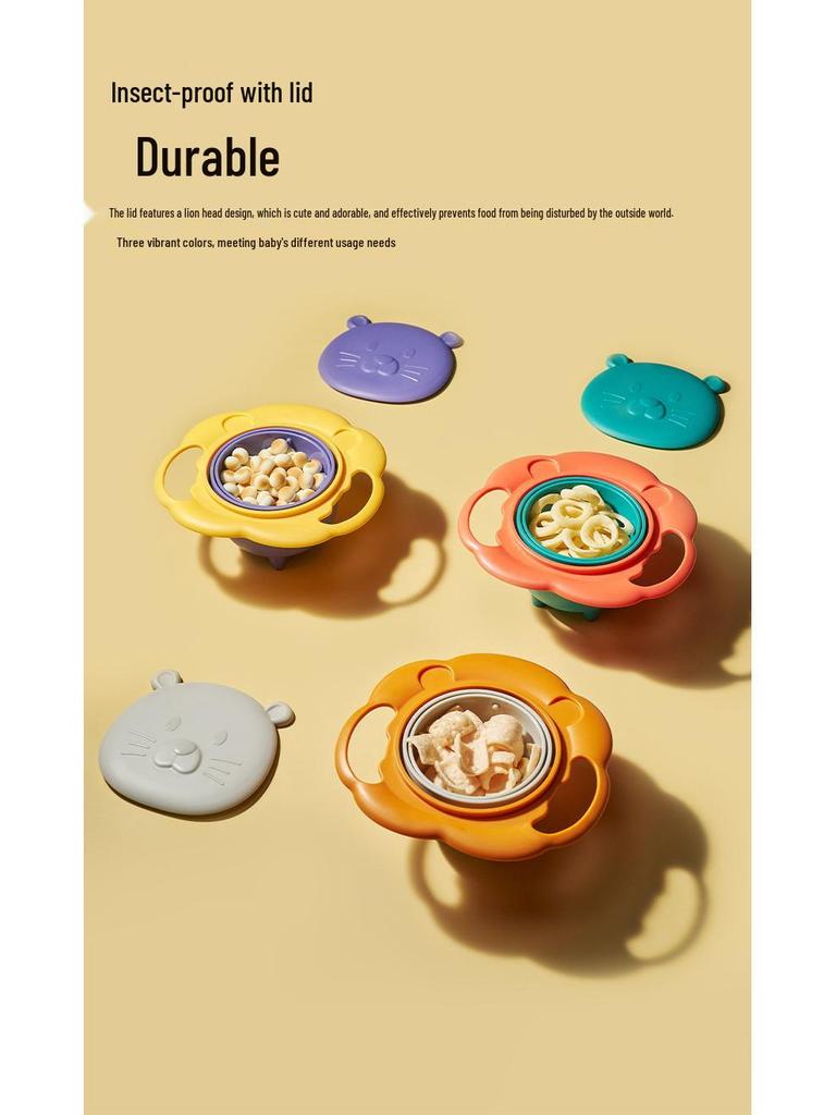 Rotating Baby Bowl: Spill-Proof, Durable Training Plate for Infants