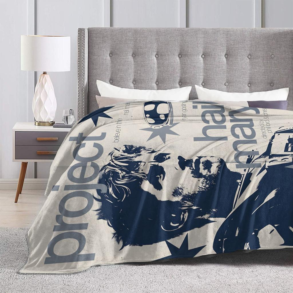 Project Hail Mary Warm Soft Blanket  Airplane Travel Plush Throw Blanket Pattern Bedroom Flannel Bedspread Sofa Bed Cover