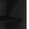 Wardrobe with Shelf Black Oak Effect 80 x 50 x 200 cm