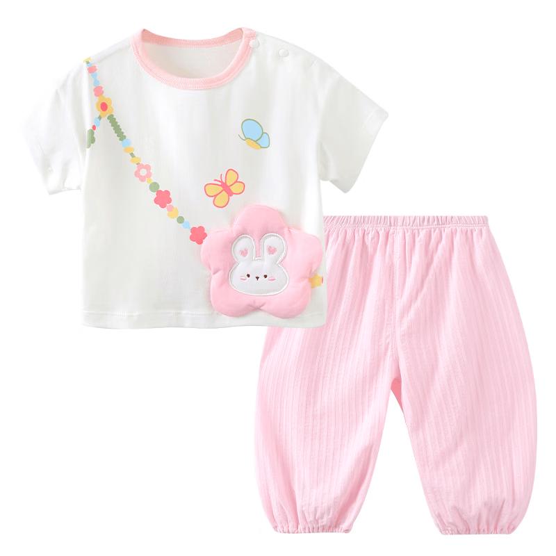 Youqi Baby Summer Cotton Outfit Set