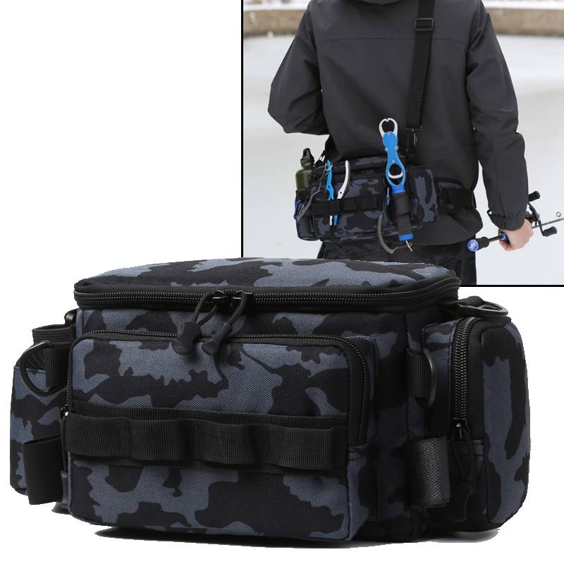 Fishing Tackle Bags Waist Fanny Pack Fishing Lures Line Box Utility Storage Accessories Outdoor Camping Shoulder Crossbody Bag