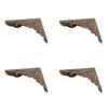 20PCS Box Corner Protectors Bronze Right Angle Retro Iron Corner Protectors with Nails for Wooden
