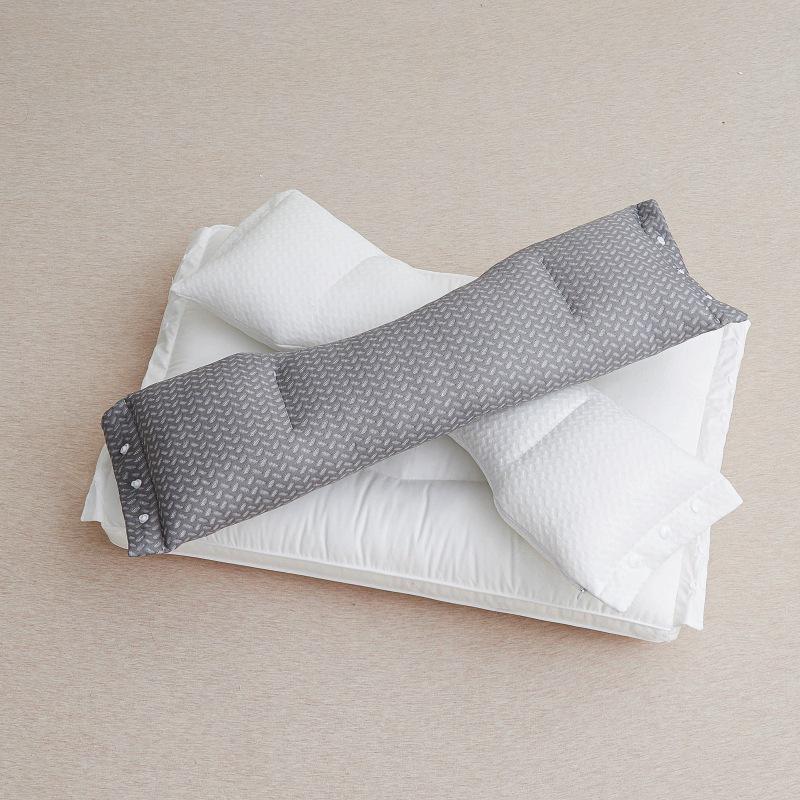 Cotton Fabric Cervical Support Pillow - Concave Design for Neck & Spine Protection