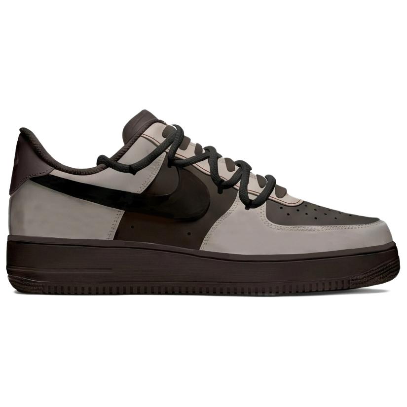 Nike Air Force 1 Skateboard Shoes Men's Low Top Gray/Brown IH1698-200(Team1727-)