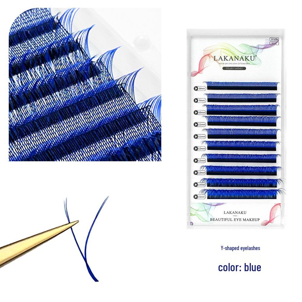 

Цвет YY Двухцветные ресницы 0.07: Синие, Фиолетовые и Черные Нерастекающиеся Мягкие Натуральные Сетчатые Накладные Ресницы Y-образной Формы (Смешанный набор) D Mixed 8-15