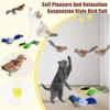 New Simulated Bird Cat Toy Interactive Cat Toys Flapping Vivid Bird Chirp Tweet Exercise Toys