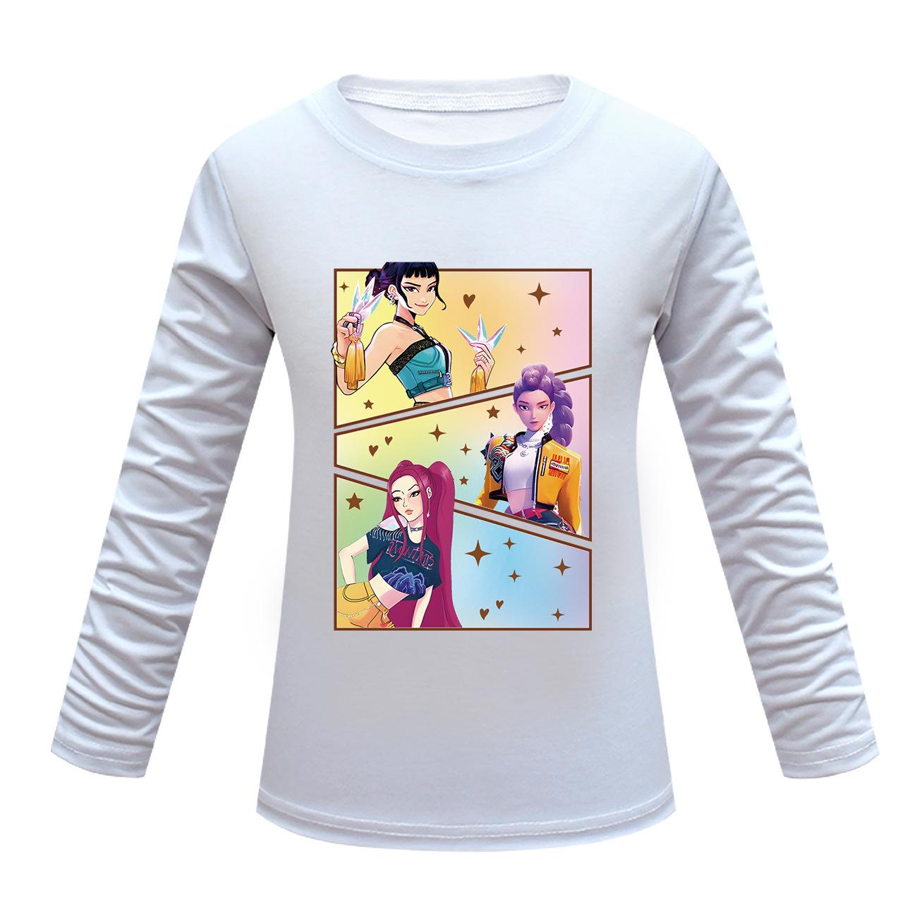 

Children s Cartoon Printed Long Sleeved O-Neck T-shirt, Casual and Comfortable Base Shirt 170