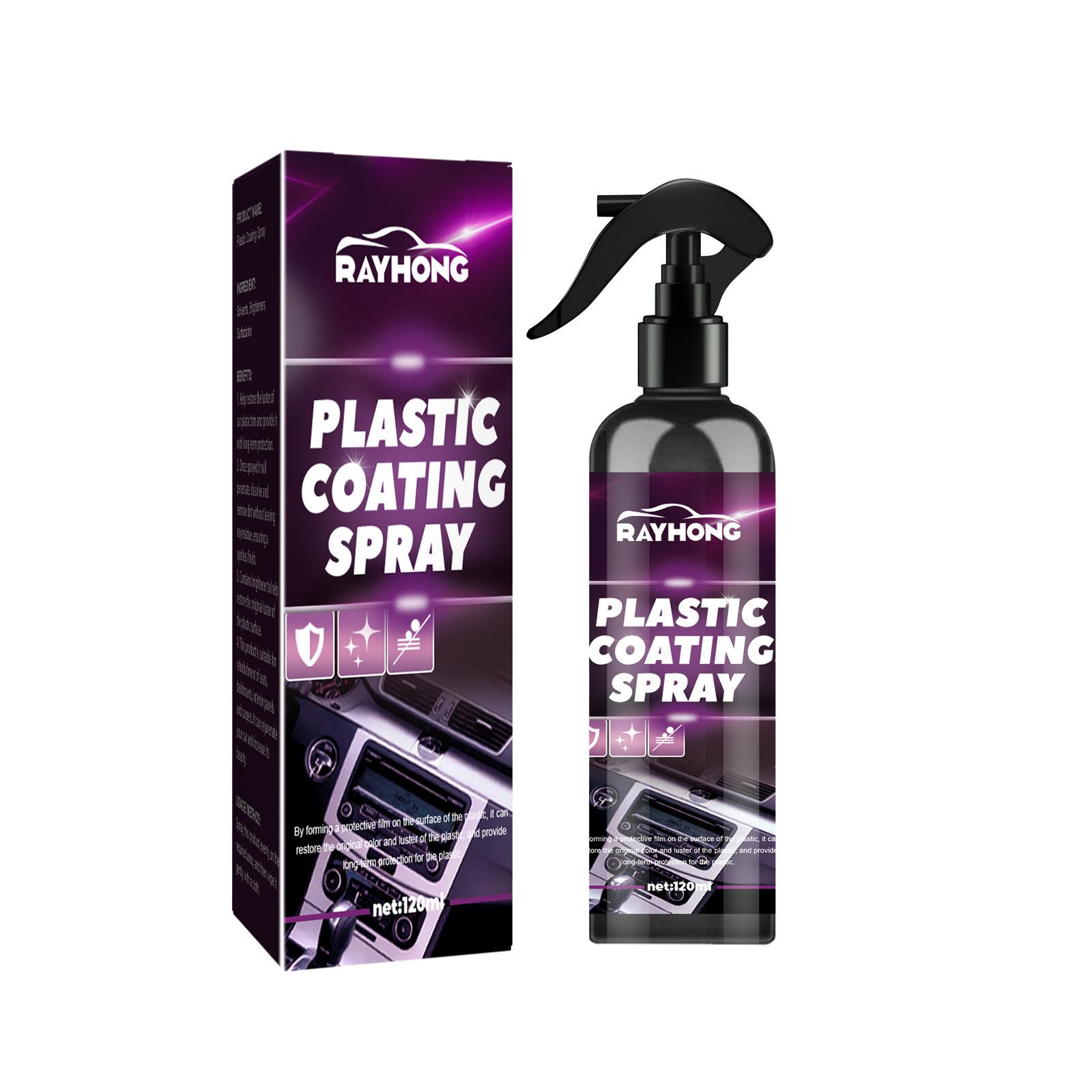 

Rayhong Car Plastic Spray Очиститель для салона автомобиля, сидений, приборной панели, удаления пятен, технического обслуживания и восстановления 120ml
